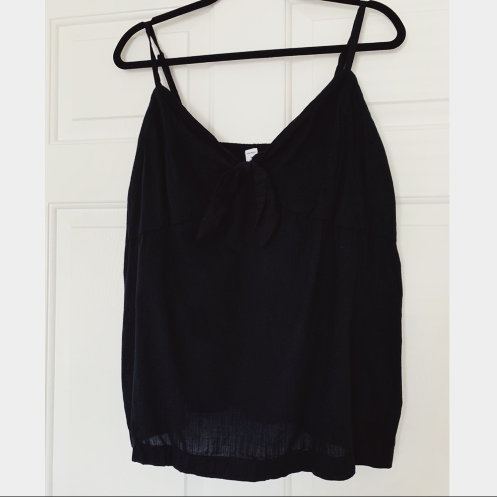 Tie-Front Spaghetti Strap Top